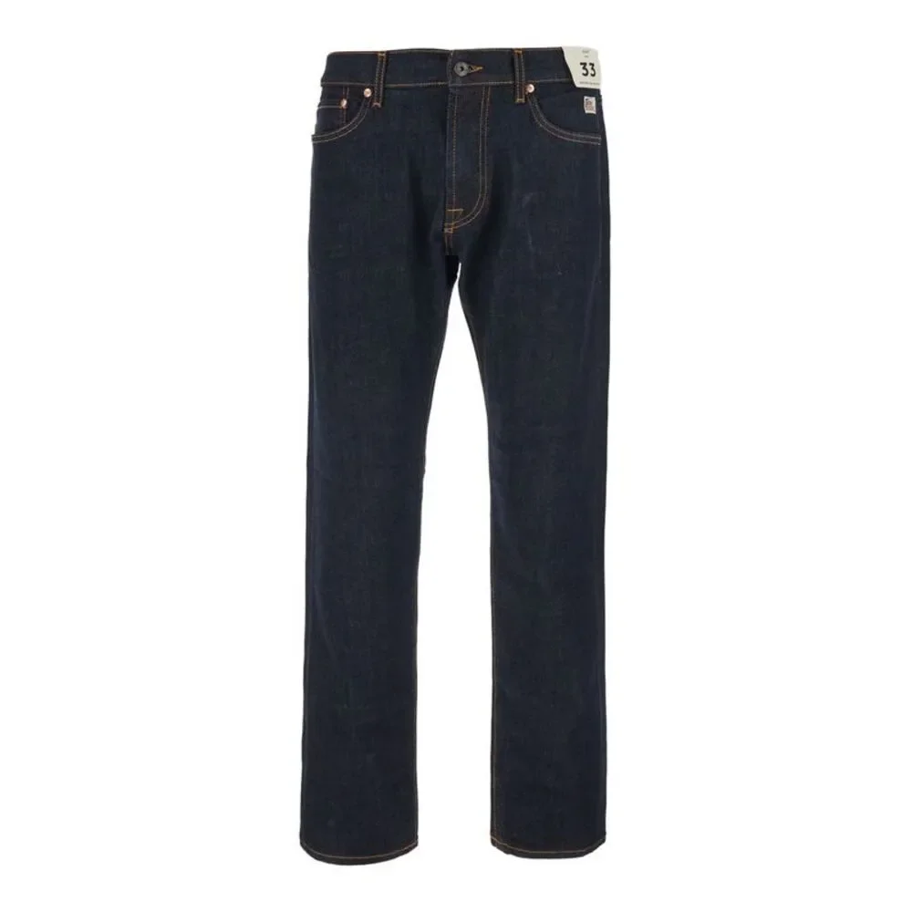 Roy Roger's Men Cult Man Jeans With Elasticity And Blue Logo Patch For Men